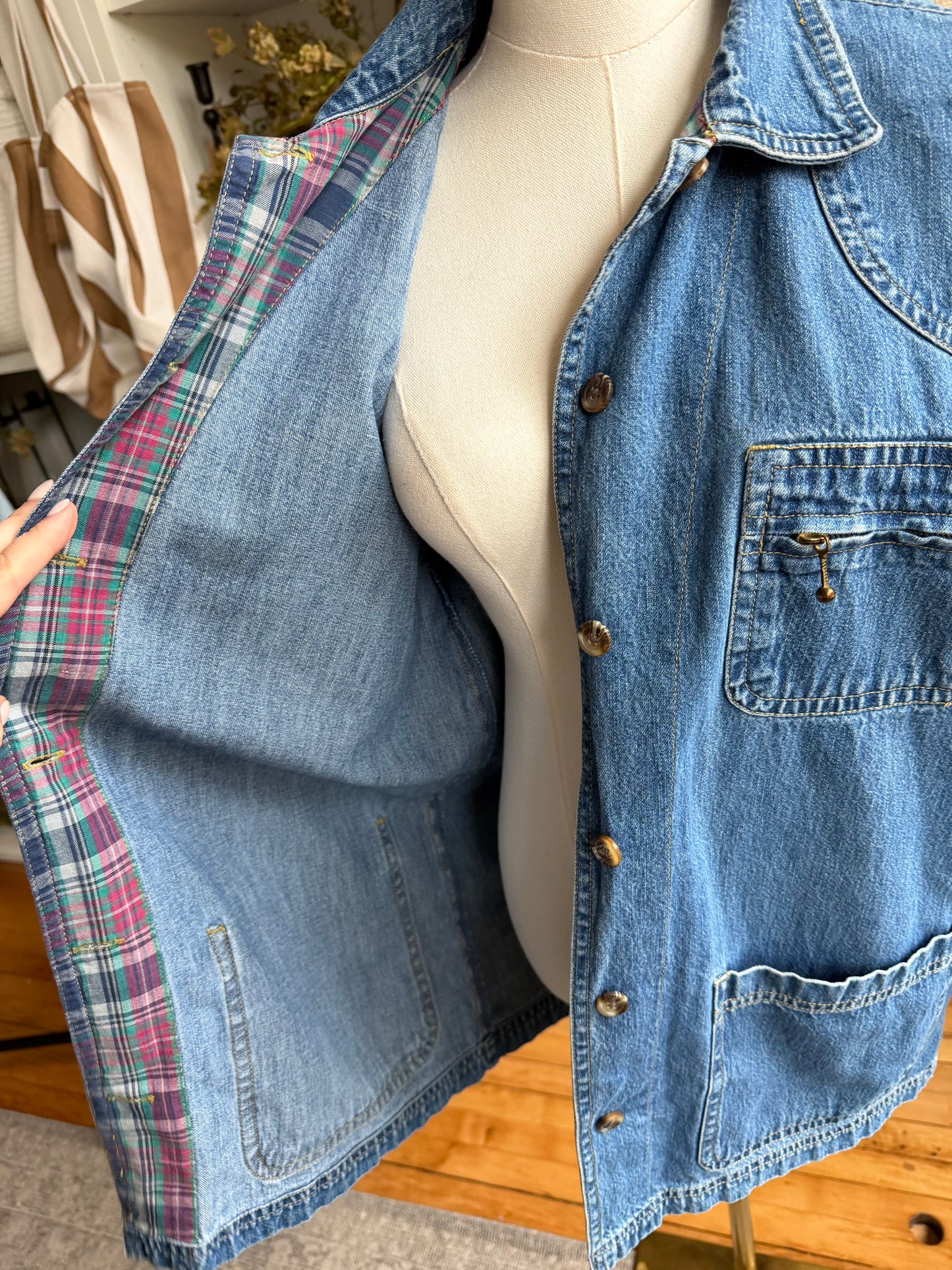 90s Cabin Creek light weight denim chore coat