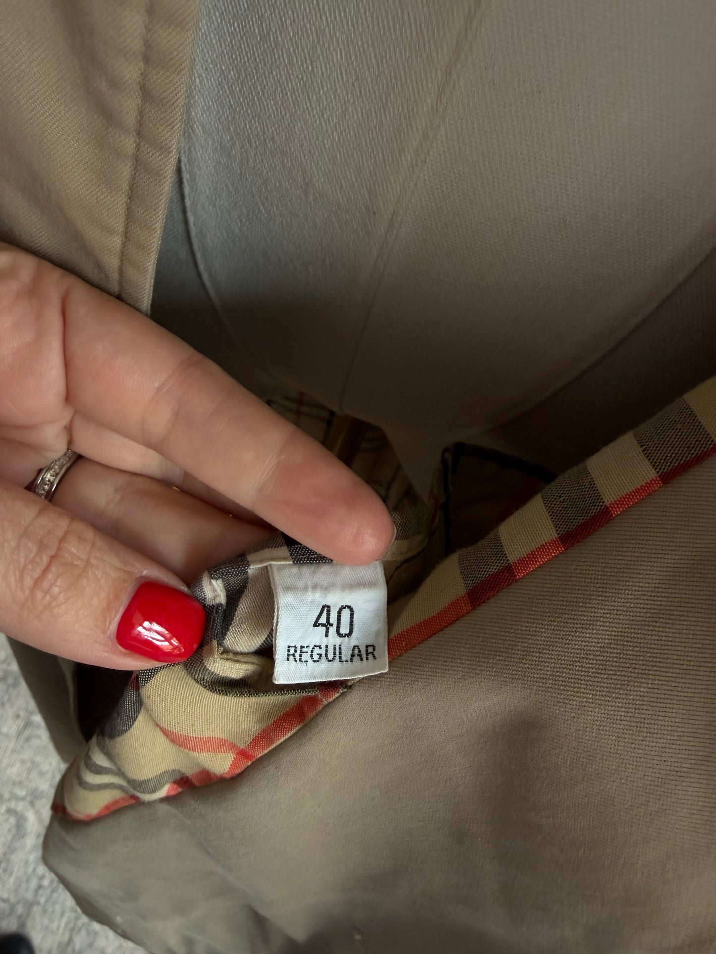 Vintage Burberry Camden trench coat. Made in the USA