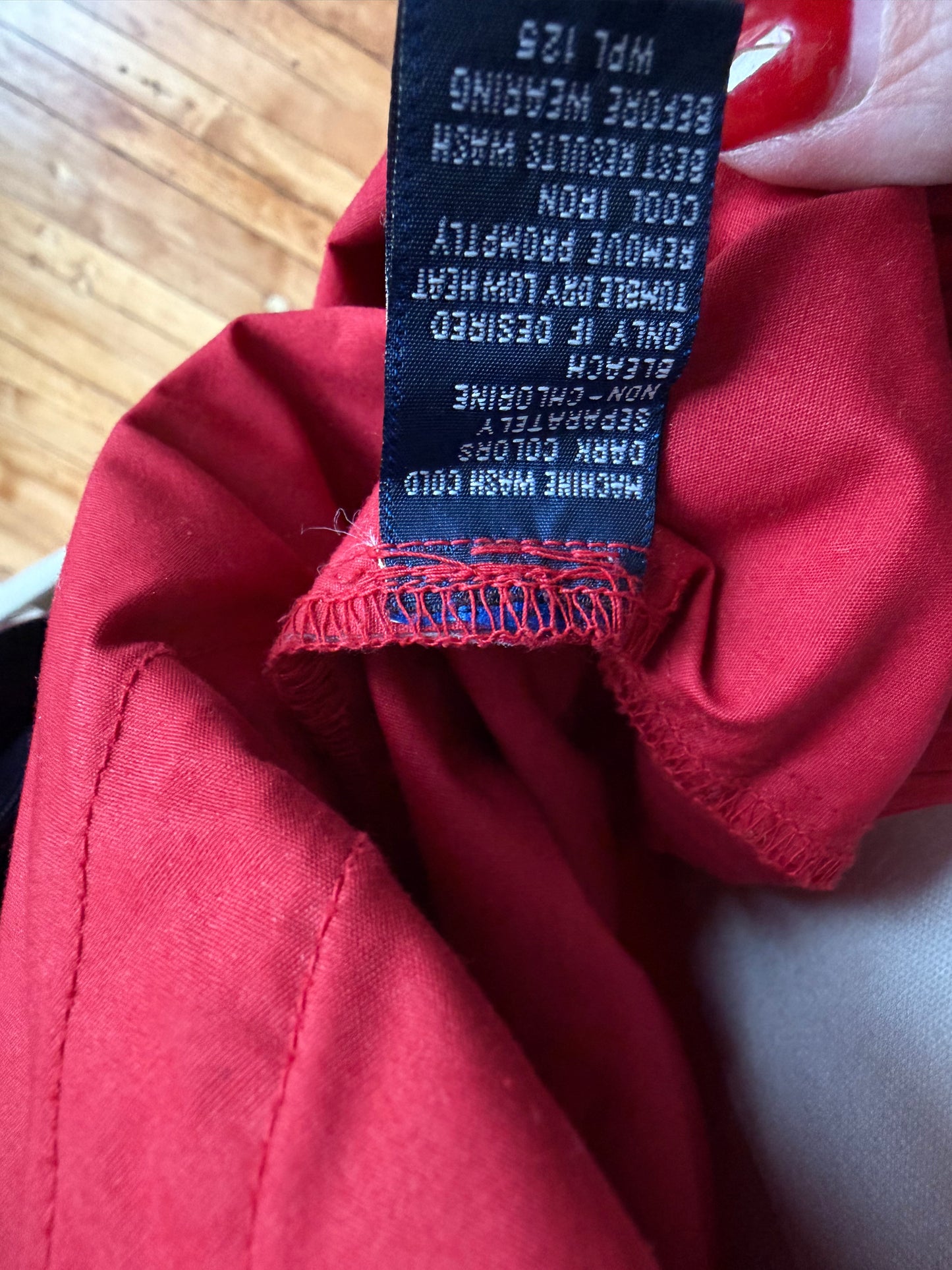 90s Chaps Ralph Lauren red windbreaker. Made in Russia
