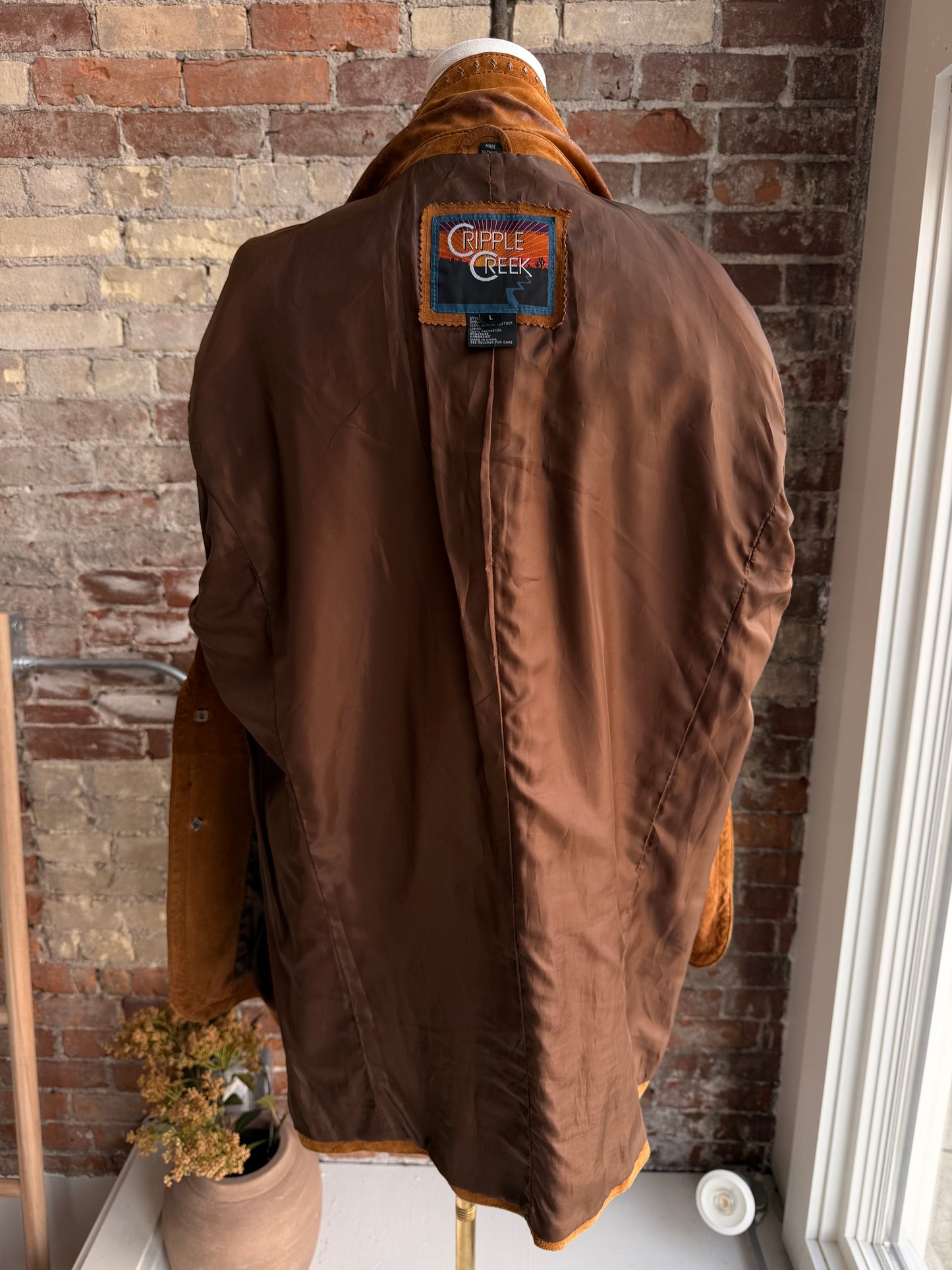 90s Cripple Creek suede fringe jacket