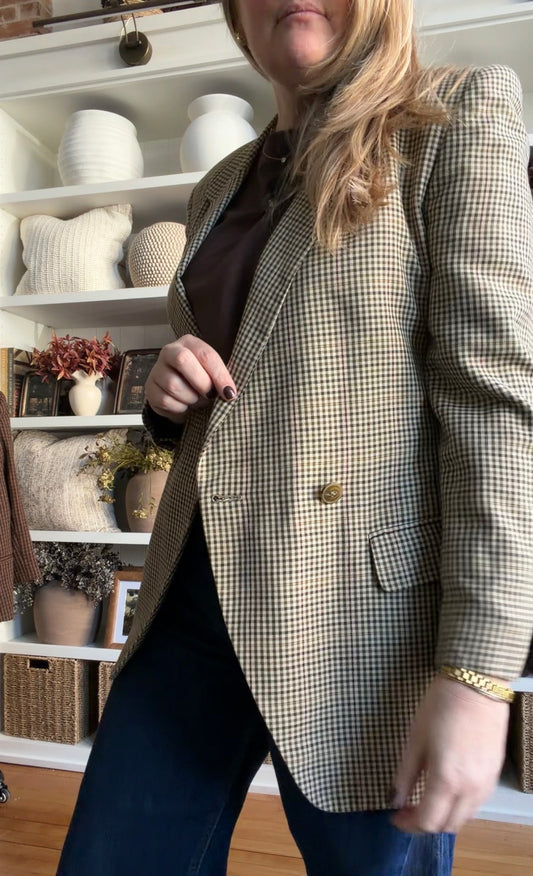 90s Jones New York double breasted blazer. Made in the USA. Fits XXS-S