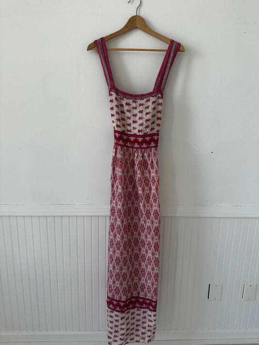 Faherty Gracie print block dress. Size medium