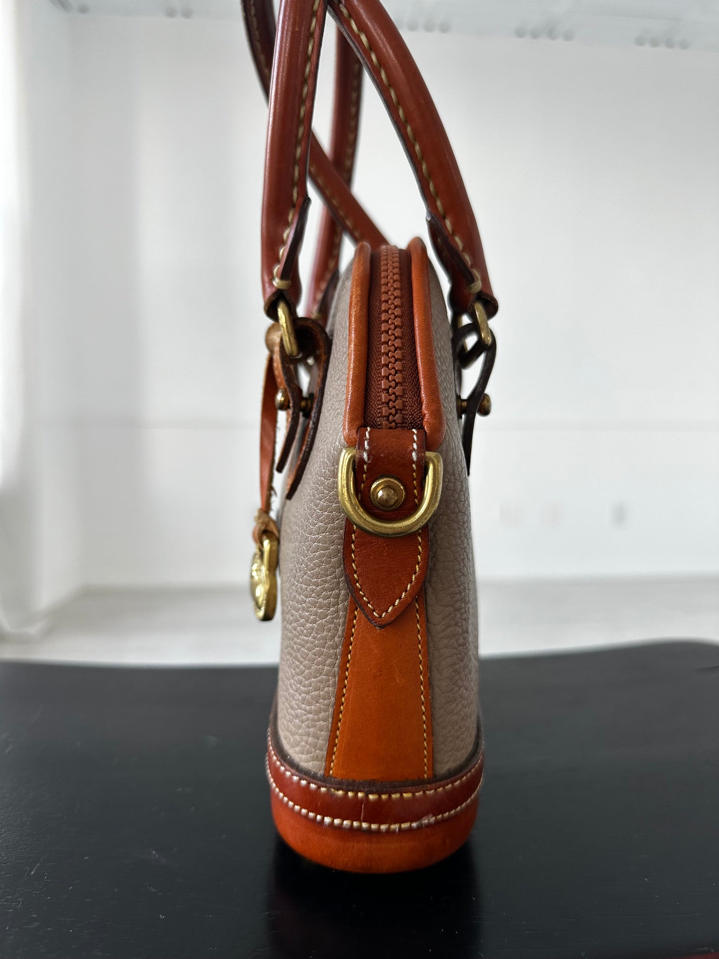 90s Dooney and Bourke small Norfolk satchel