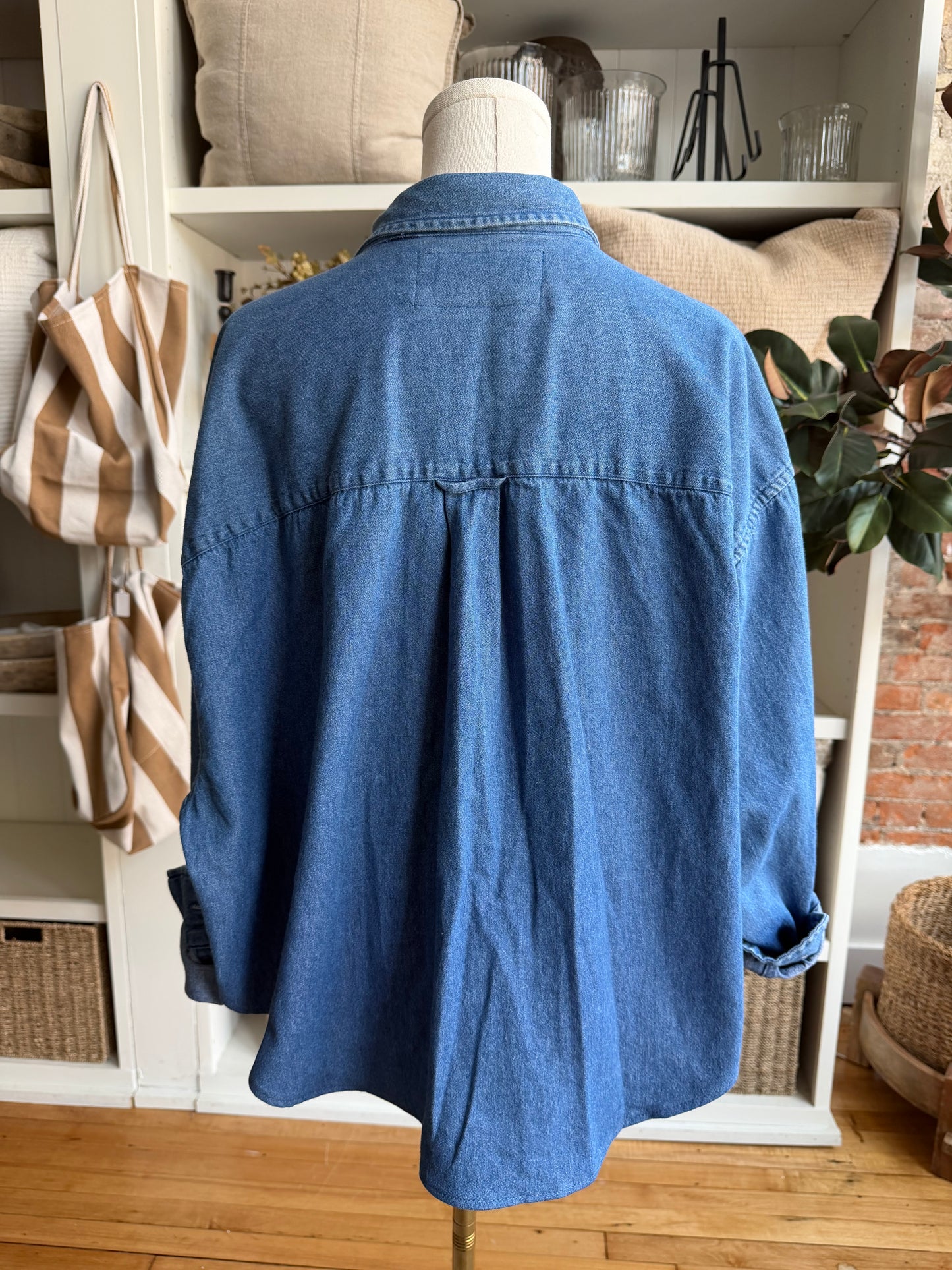 #5 Denim Reworked Button Down