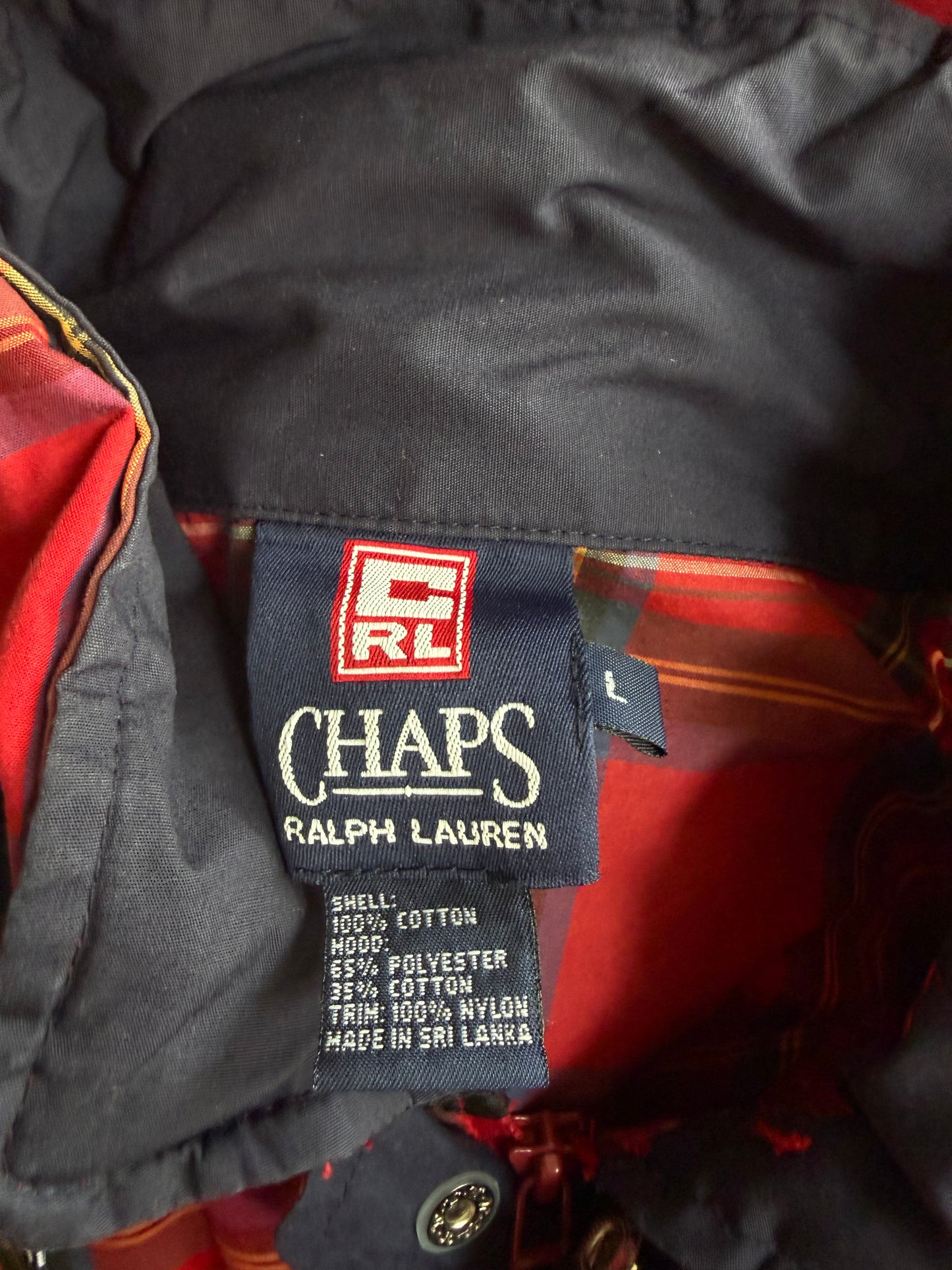90s Chaps Ralph Lauren Anorak windbreaker. Fits M-XL
