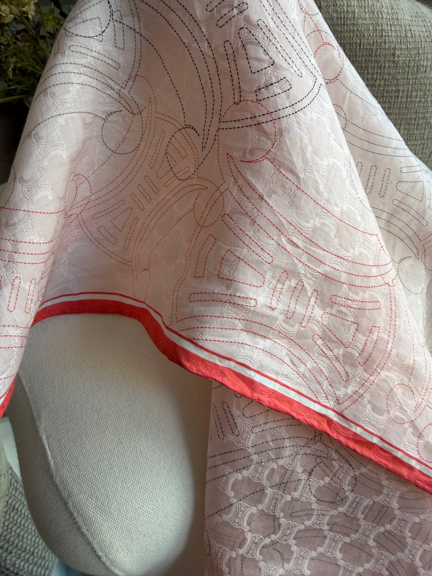 #13 Vintage Celine cotton scarf