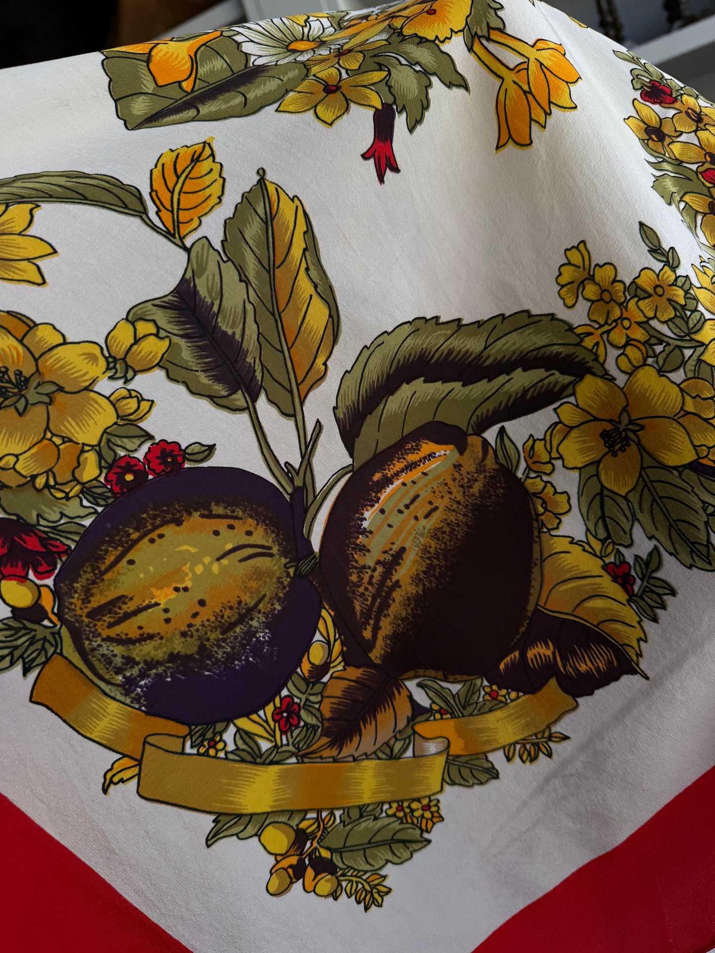 Paris vintage silk scarf #13