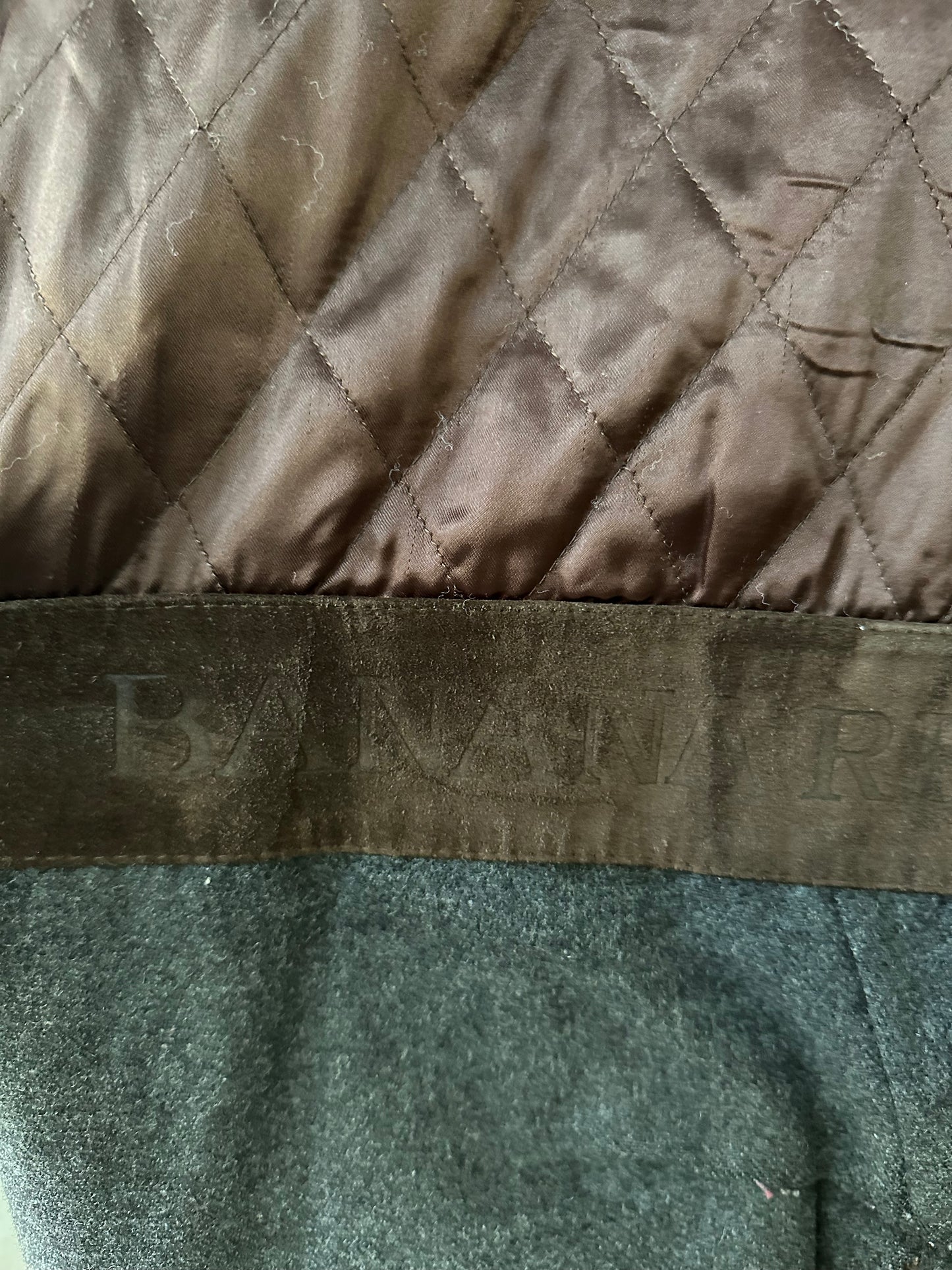 90s Banana Republic leather barn coat. Made in Korea