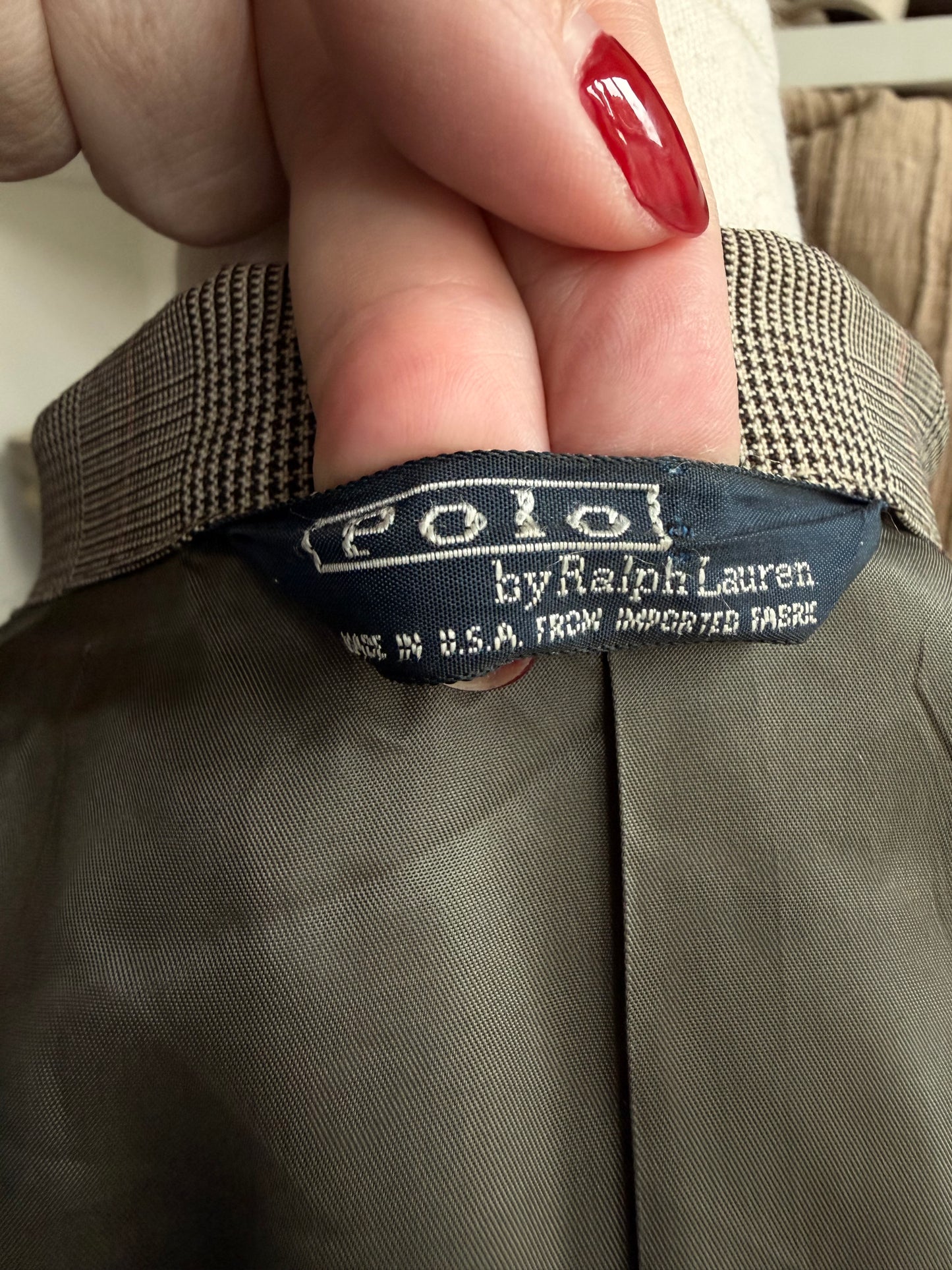 80s Polo Ralph Lauren wool blazer. Made in the USA