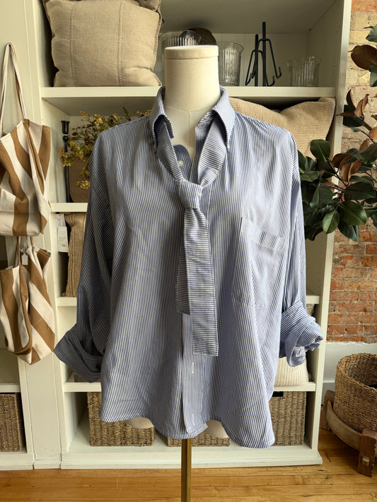 Reworked Striped Button Down
