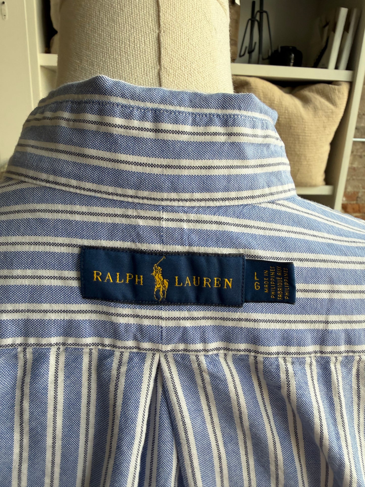 00s Ralph Lauren striped Oxford button down