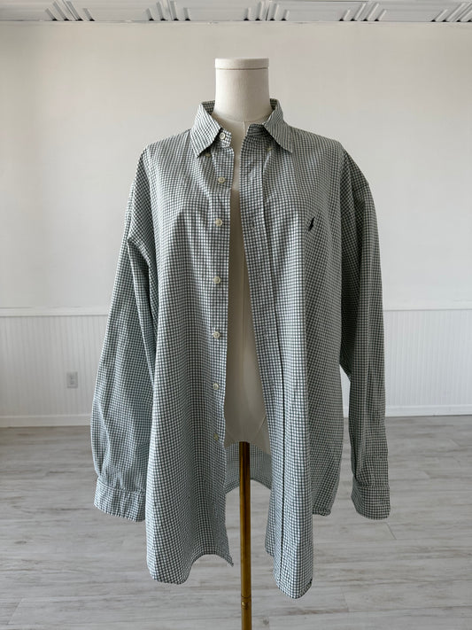 90s Ralph Lauren Blake green plaid button down