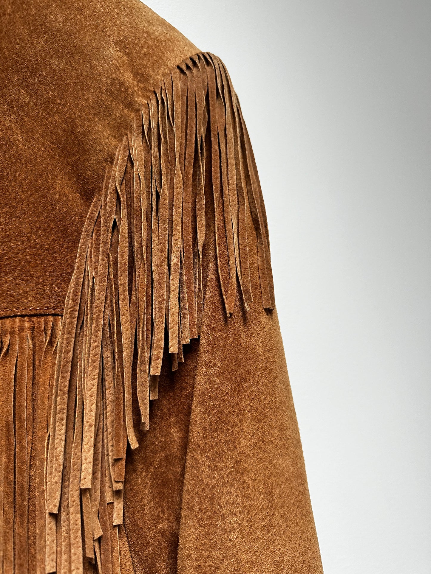 Vintage Oakridge suede fringe jacket