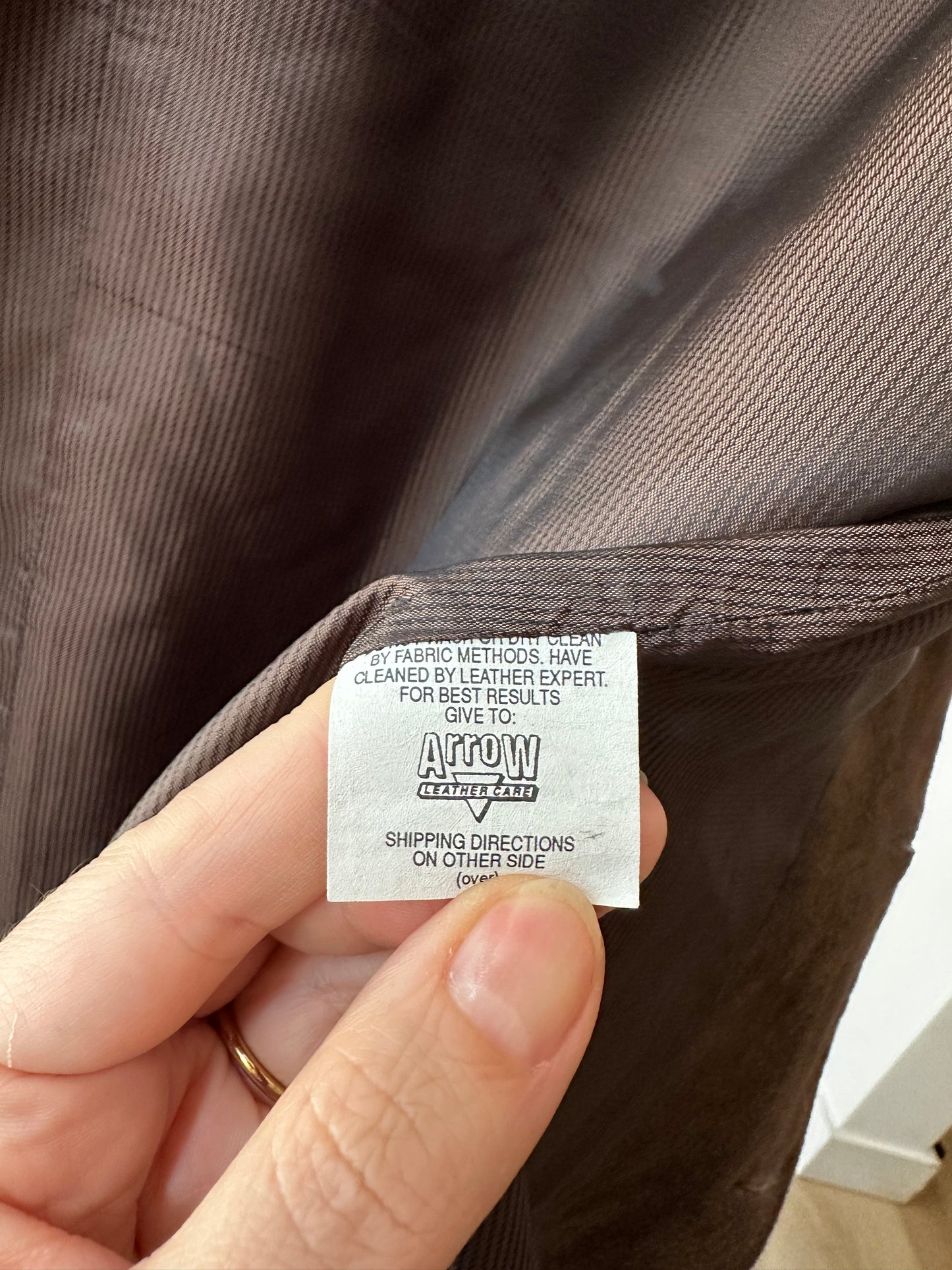70s/80s Jose Luis brown fringe jacket. Made in the USA