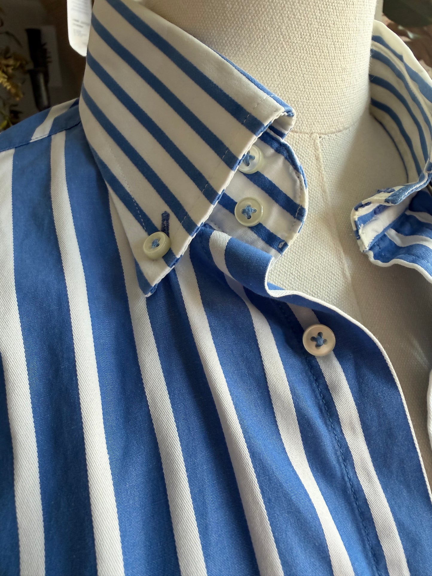 00s Tommy Hilfiger striped poplin button down