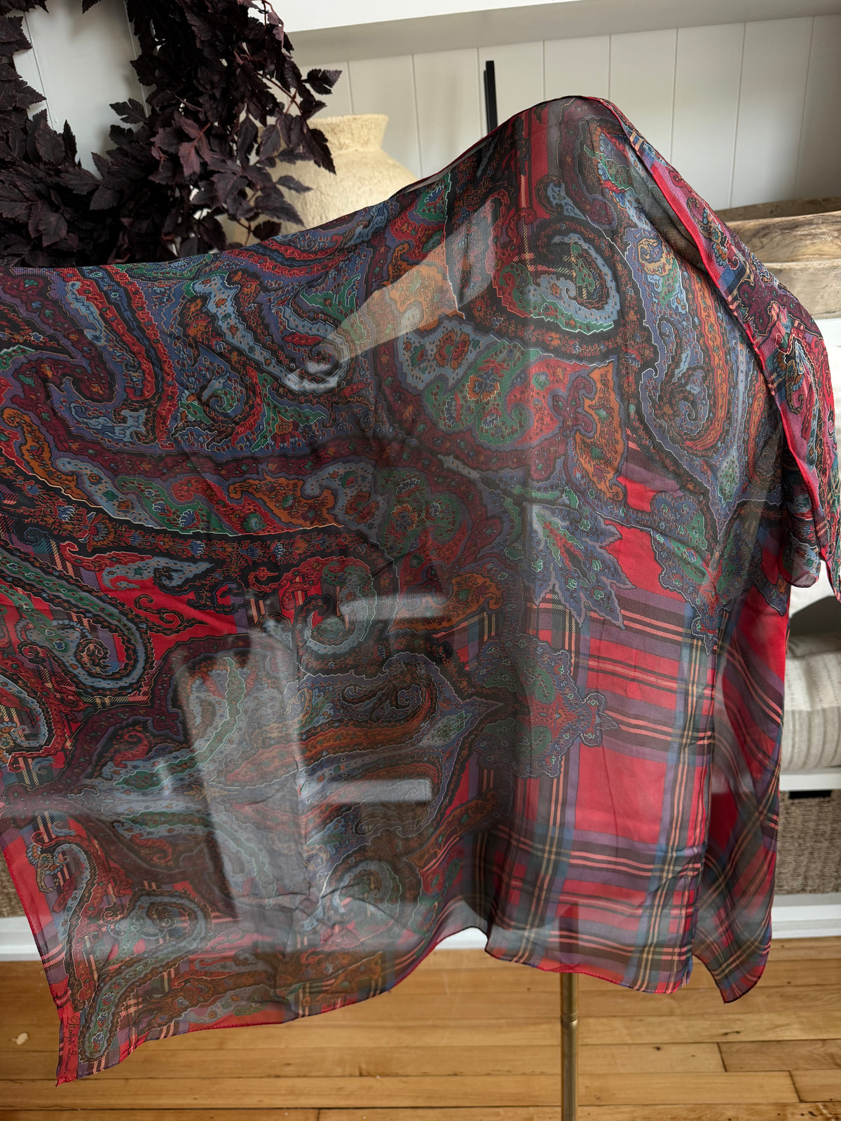 90s Ralph Lauren silk scarf