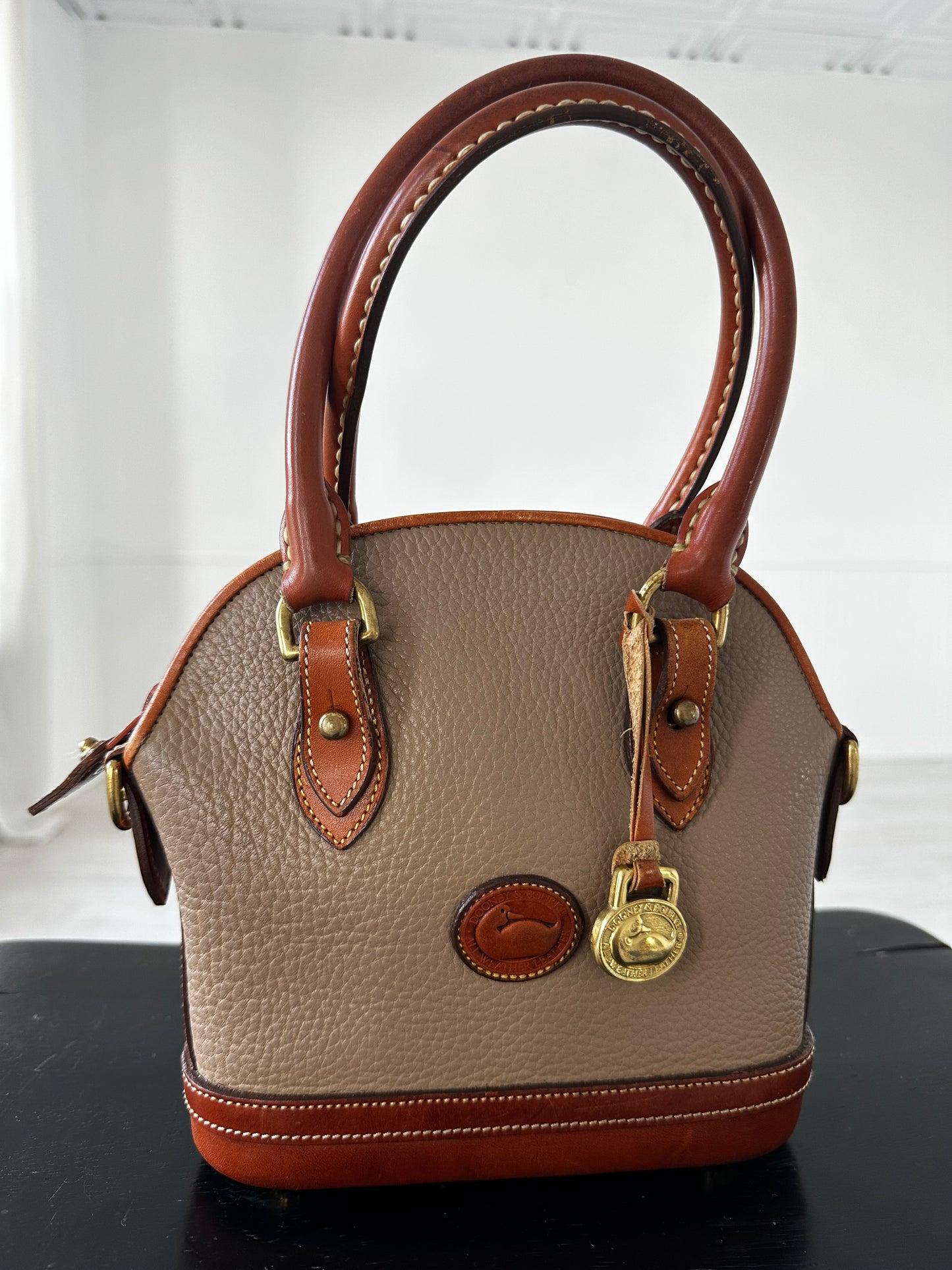 90s Dooney and Bourke small Norfolk satchel