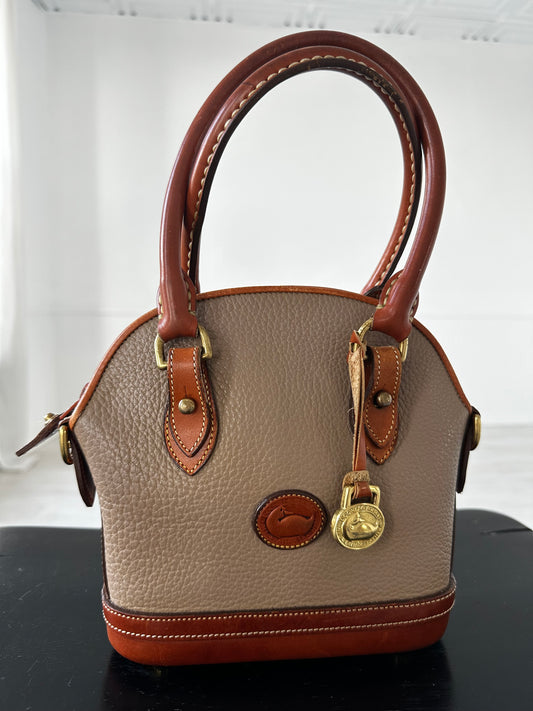 90s Dooney and Bourke small Norfolk satchel