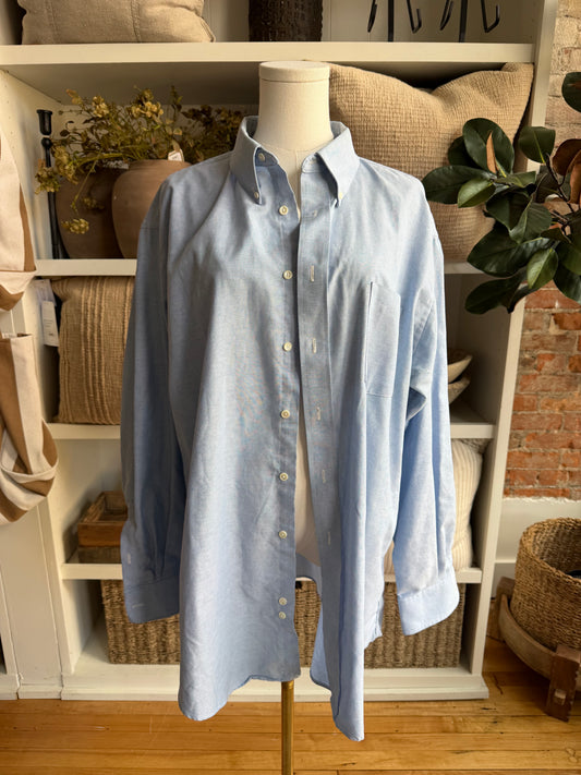 90s Haggar blue Oxford. Made in Mexico