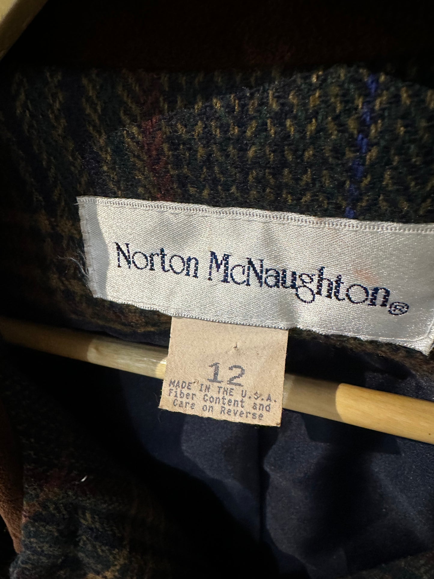 Vintage Norton McNaughton tweed chore coat