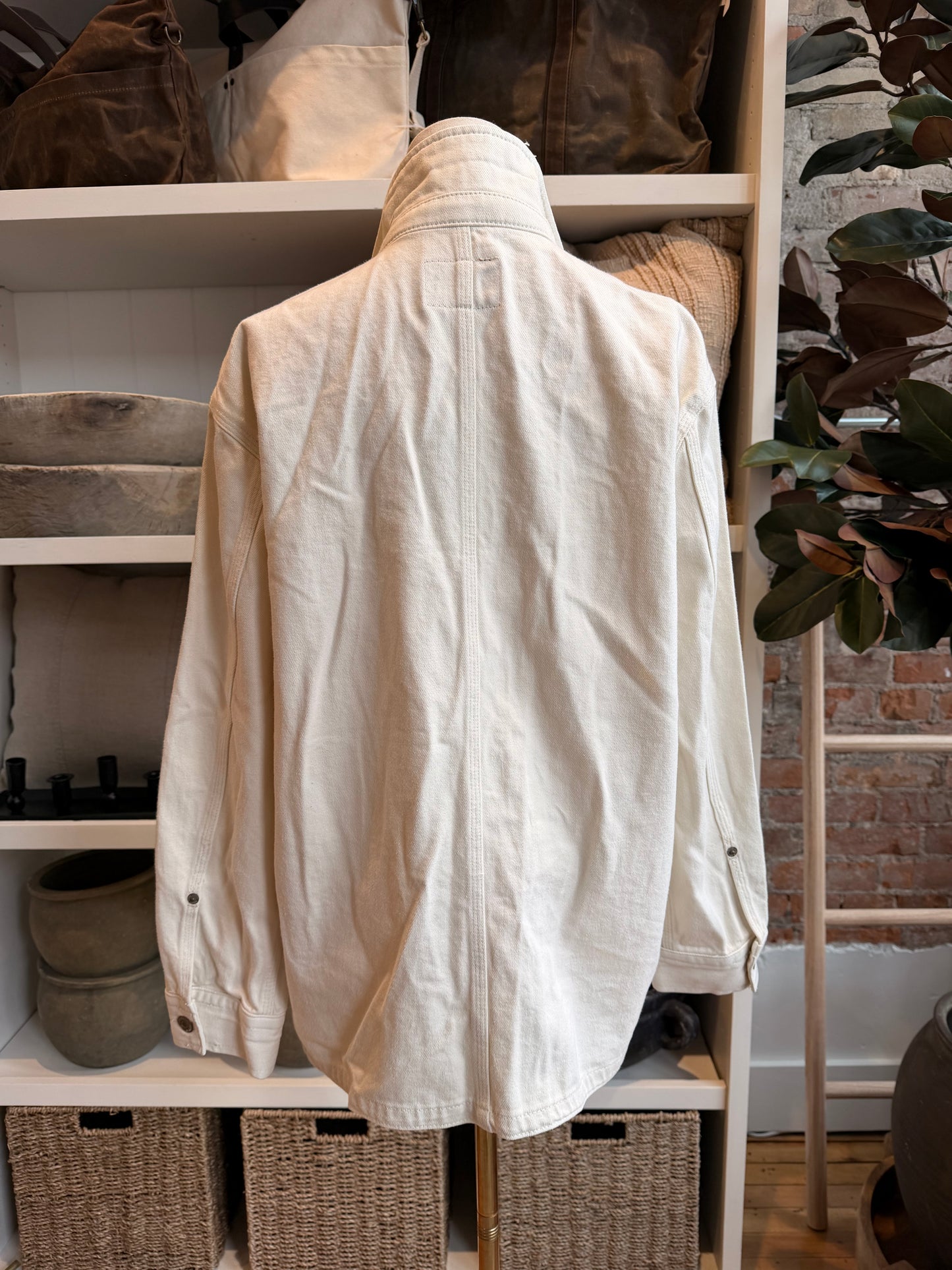 00s Lauren by Ralph Lauren cream chore coat