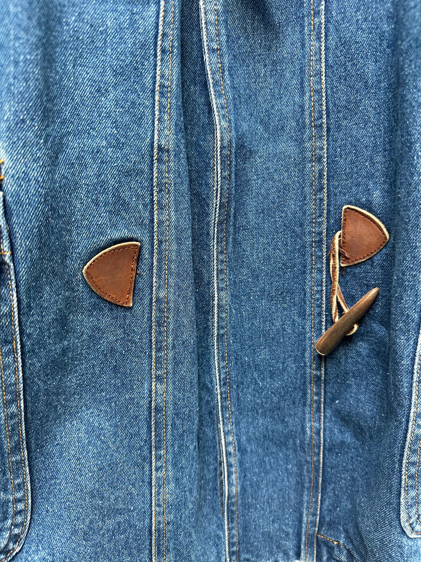 Vintage Venezia denim toggle coat