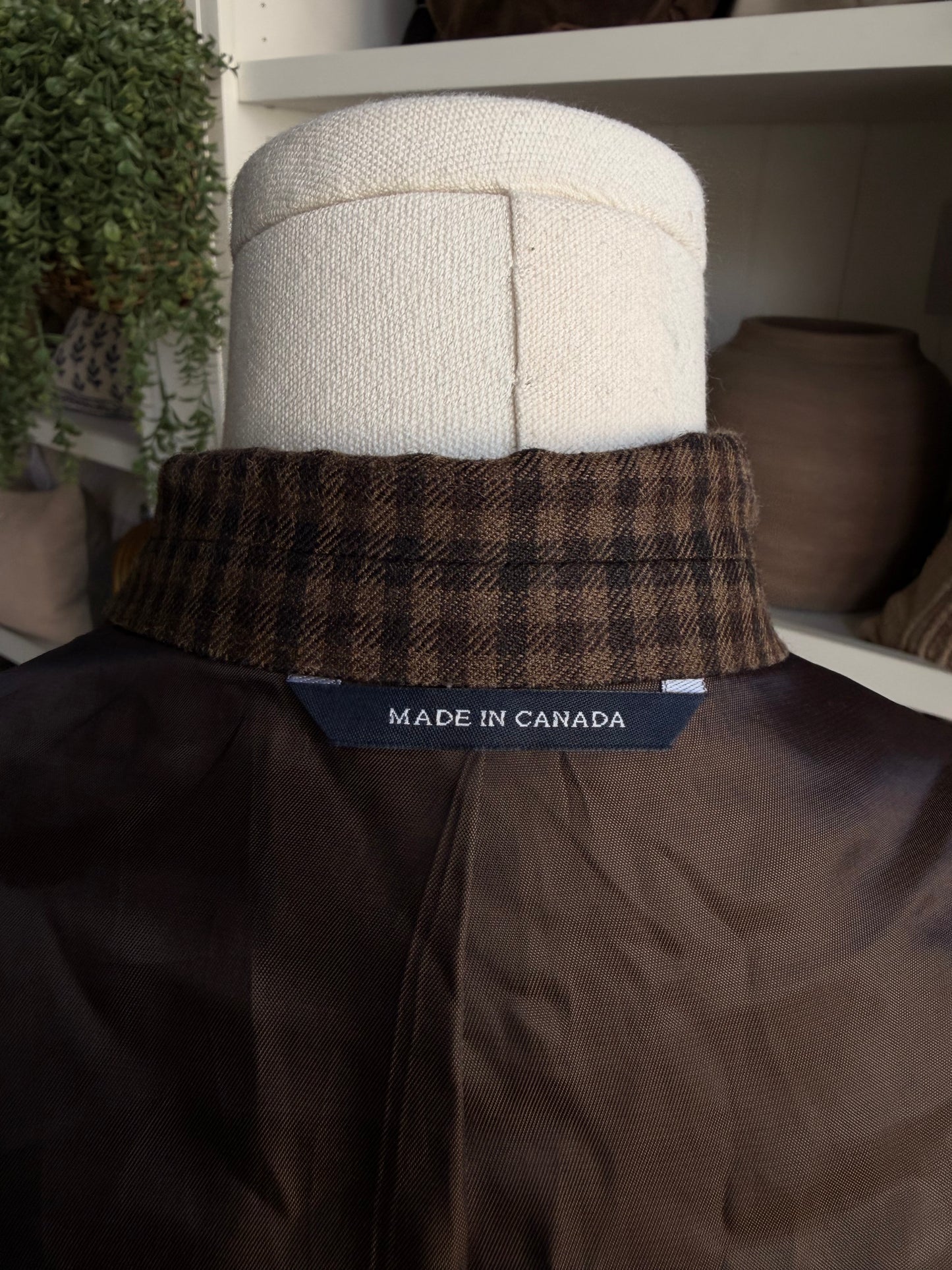 90s Ralph Lauren wool silk blazer. Made in Canada