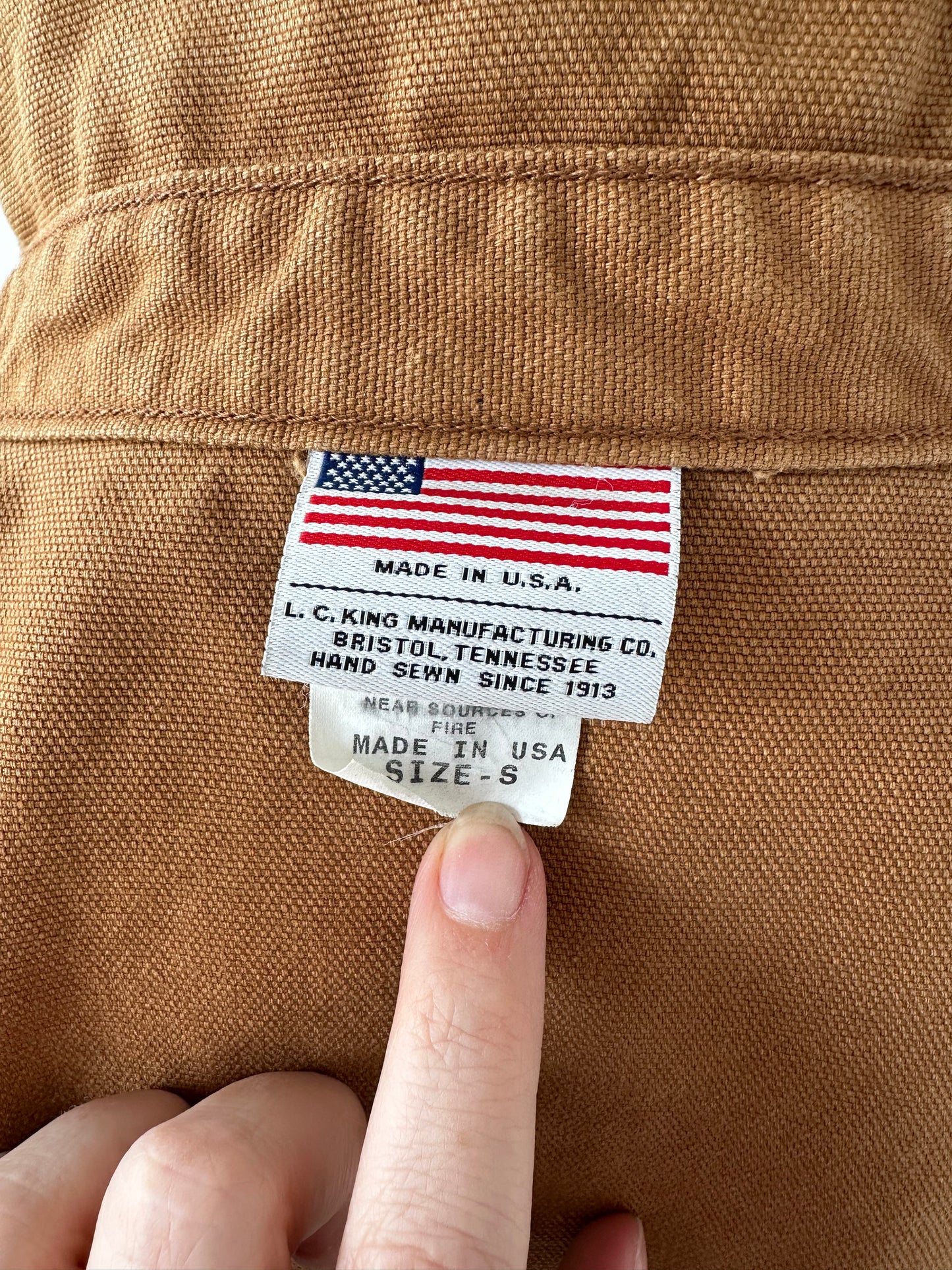 80s/90s Pointer duck canvas chore coat