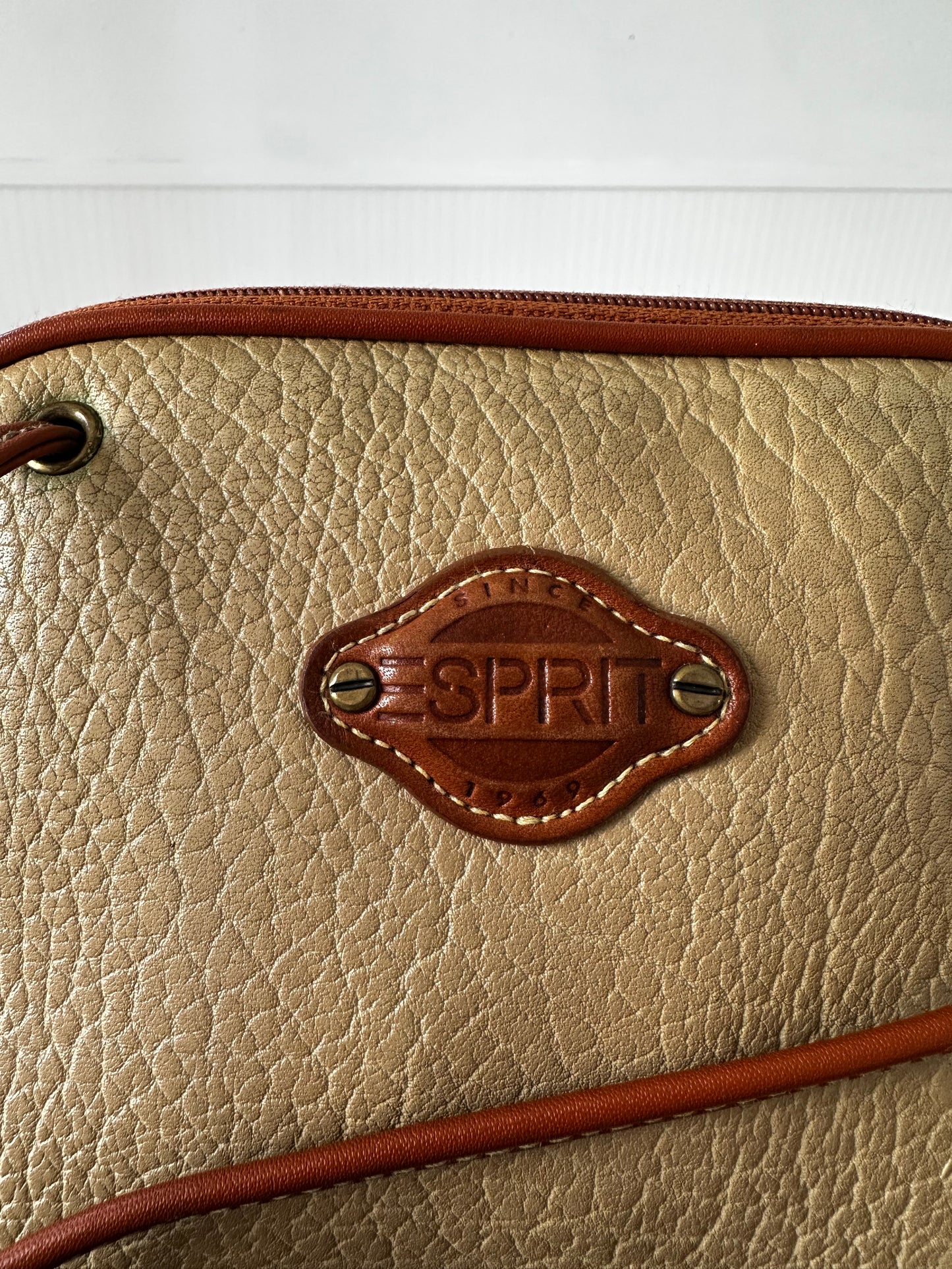 80s Esprit pebbled leather crossbody