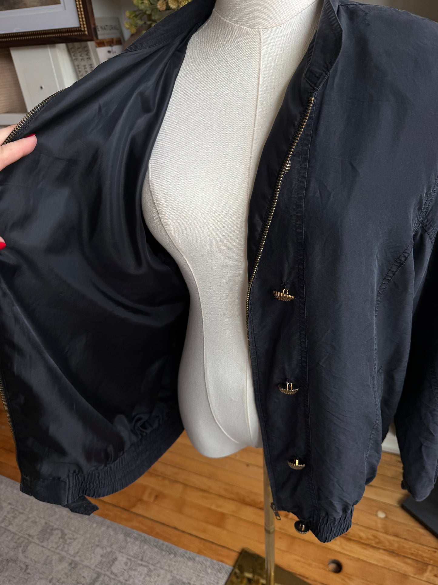 90s Hunt Club silk bomber
