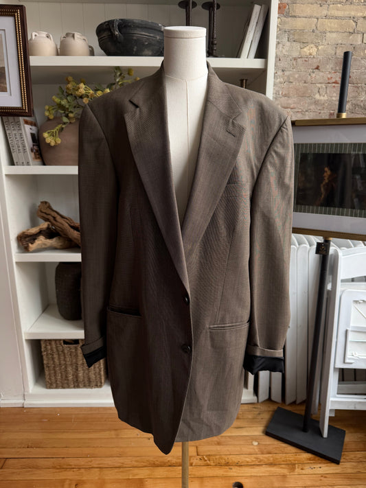 80s Lands End lightweight wool blazer. Made in USA