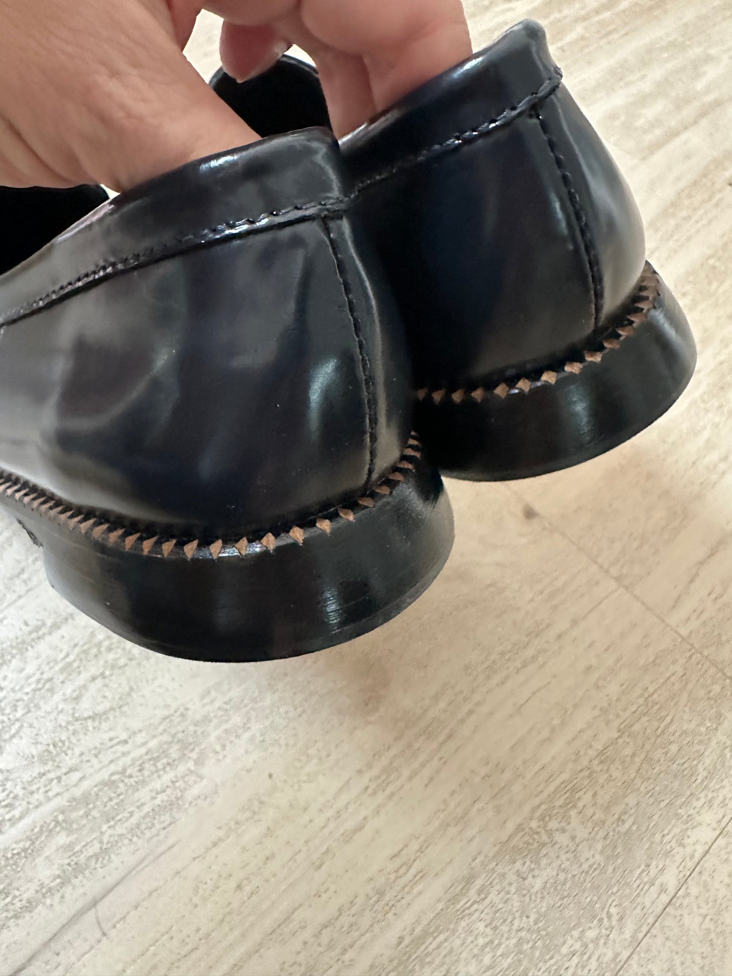 Freda Salvador Elba loafers in navy. Size 9. Brand new