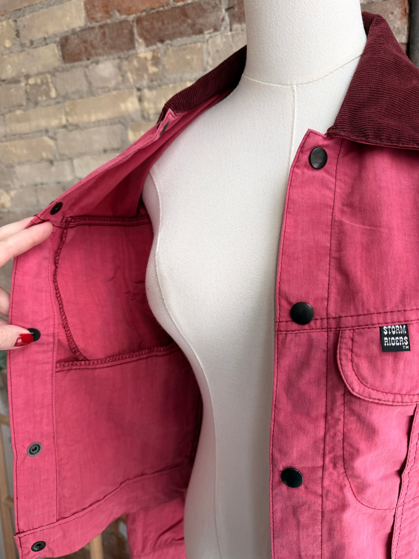 Storm Rider faded red jacket. NWT. Made in USA