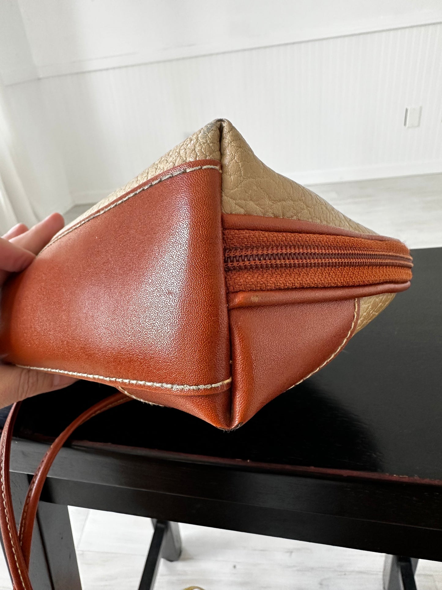 80s Esprit pebbled leather crossbody