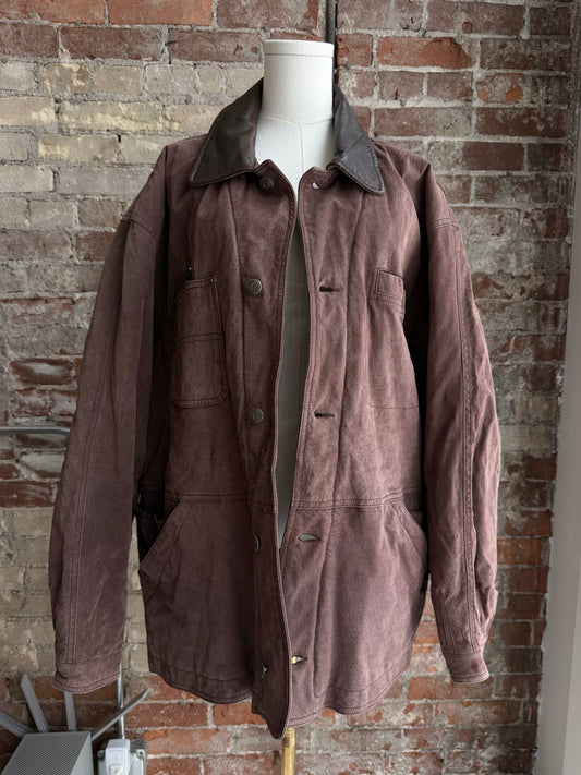 90s Greatland leather barn coat