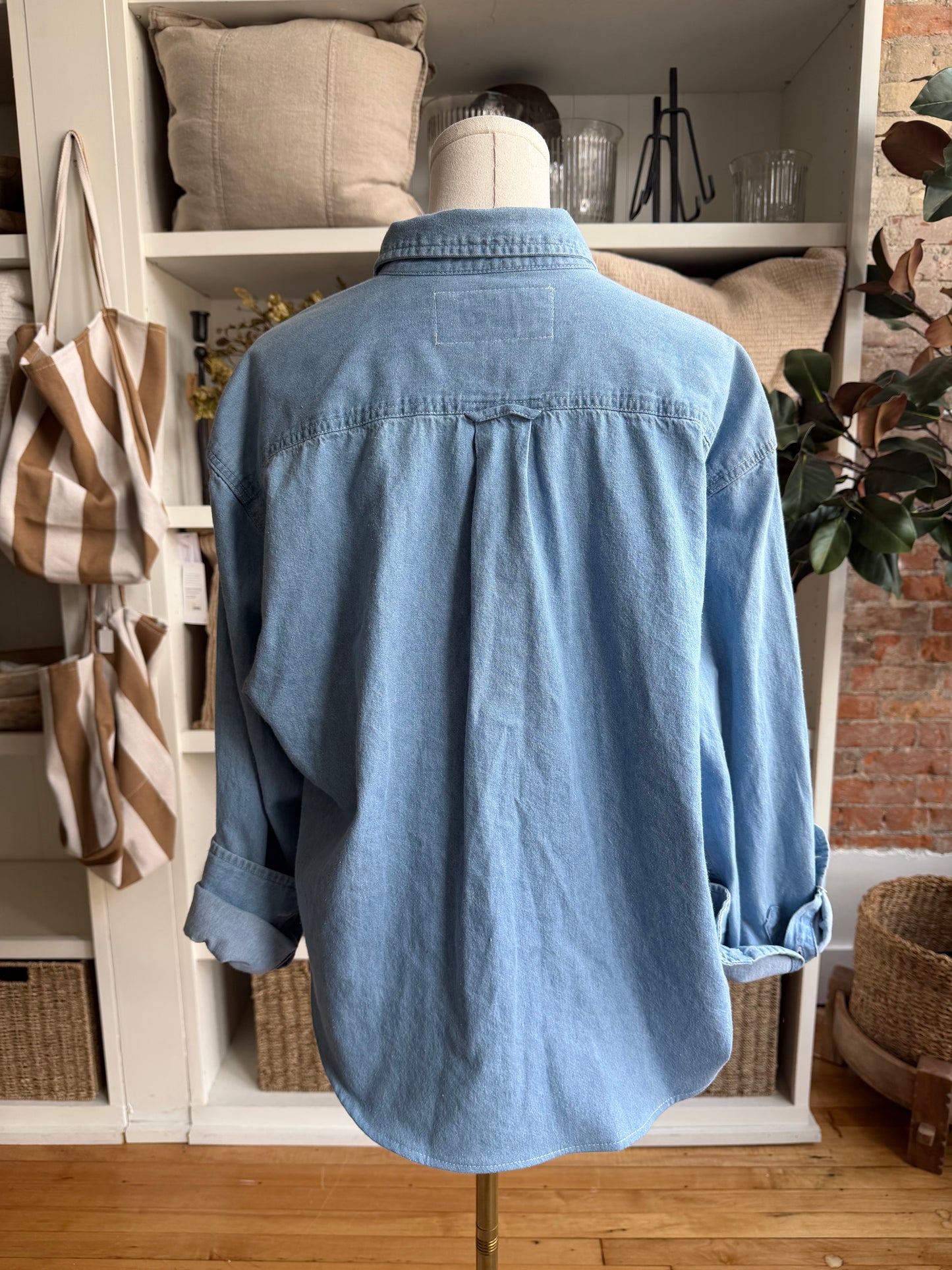 #1 Denim Reworked Button Down