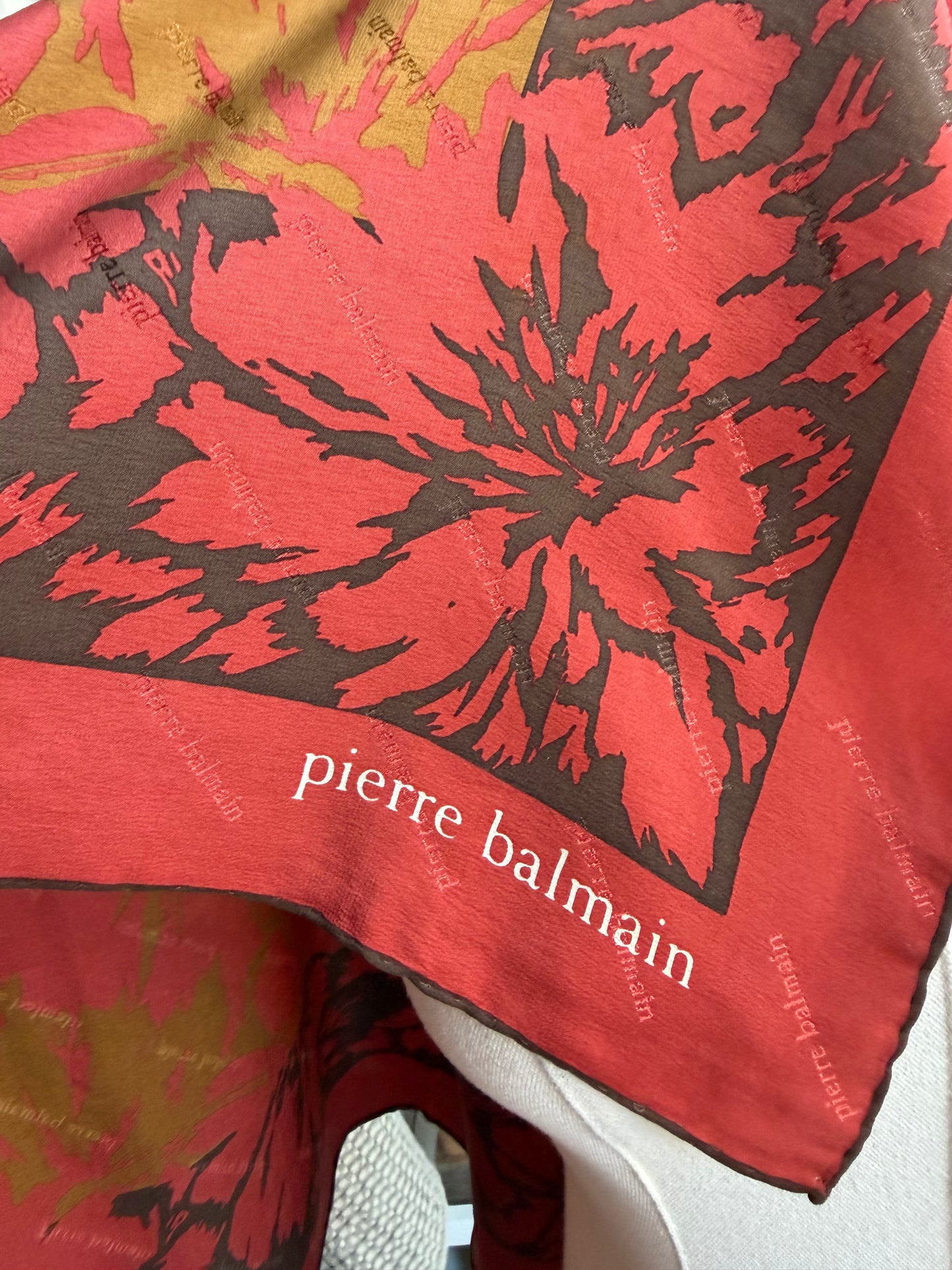 #6 Vintage Pierre Balmain silk scarf