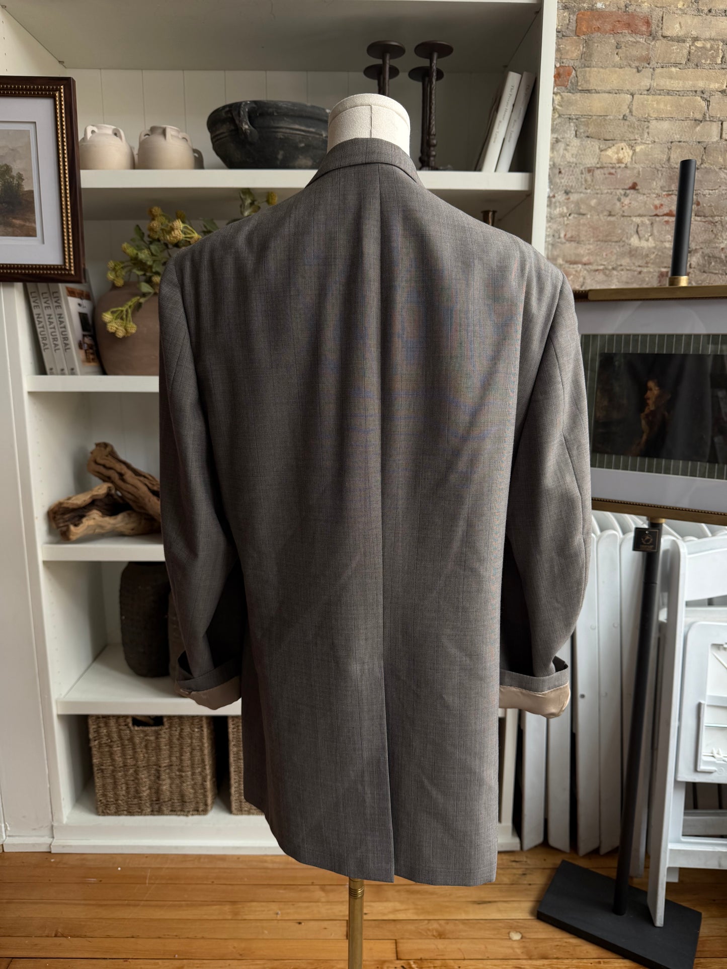 80s Allyn St George lightweight wool blazer. Made in the USA