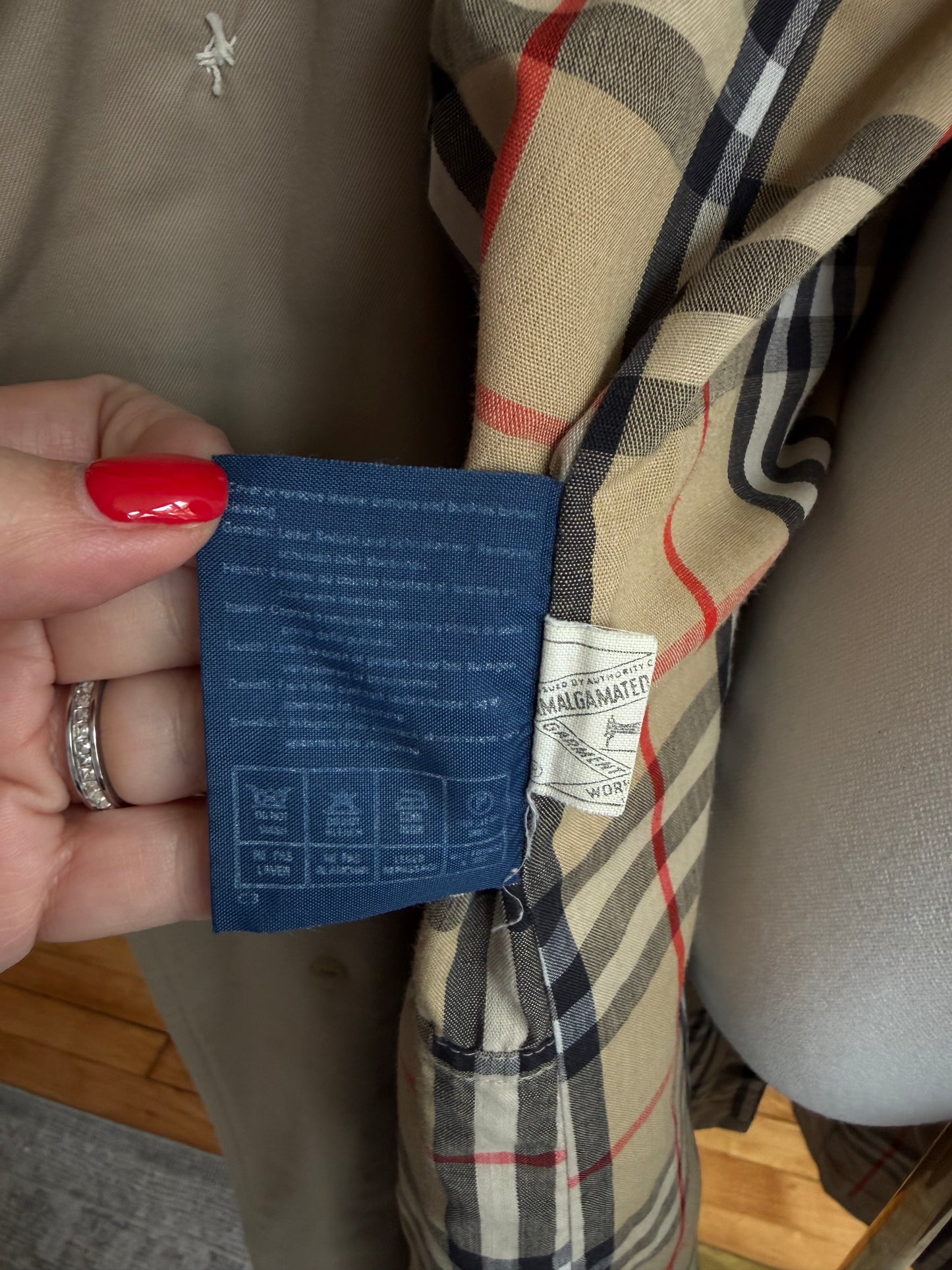 Vintage Burberry Camden trench coat. Made in the USA