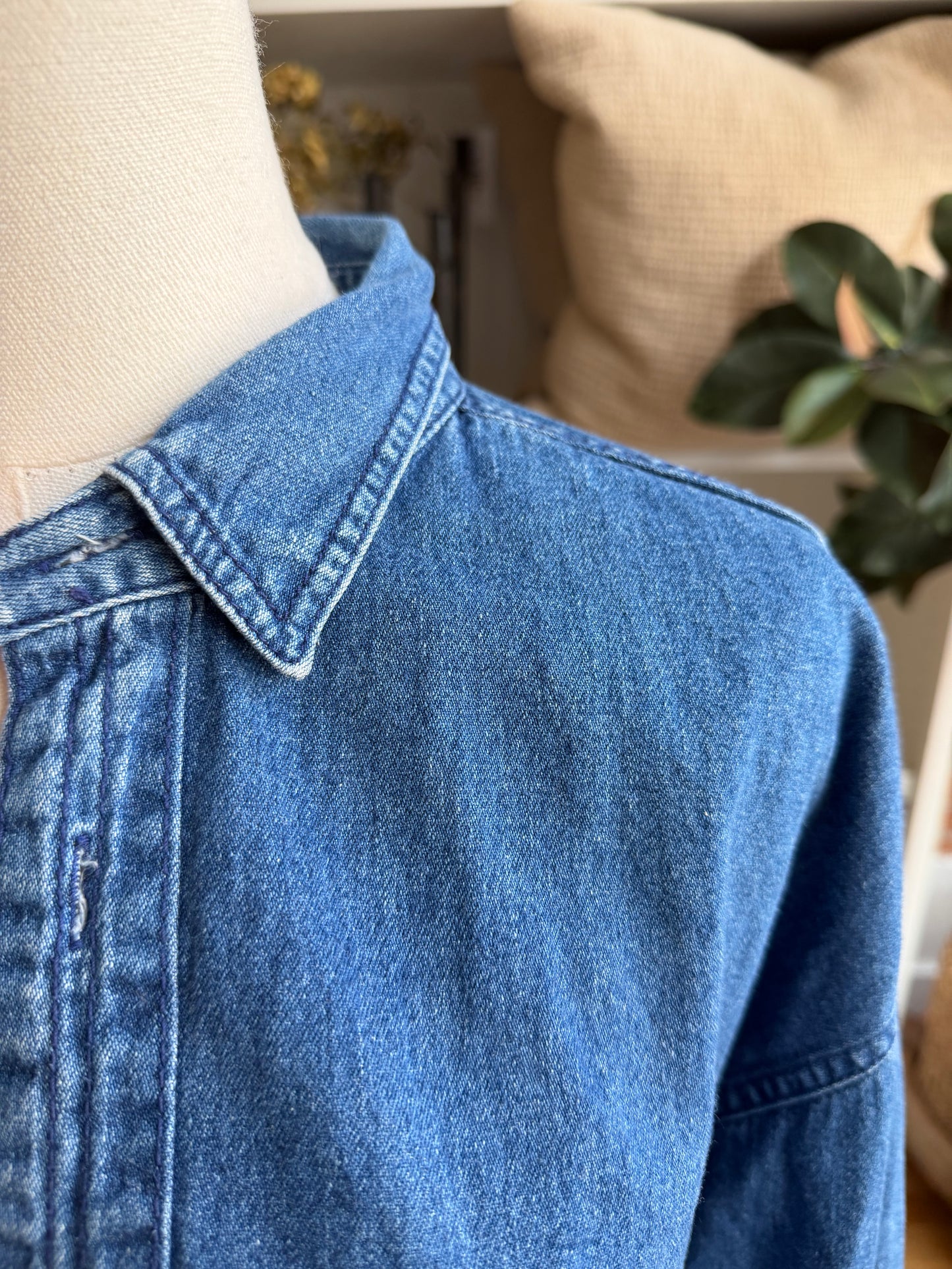 #7 Denim Reworked Button Down