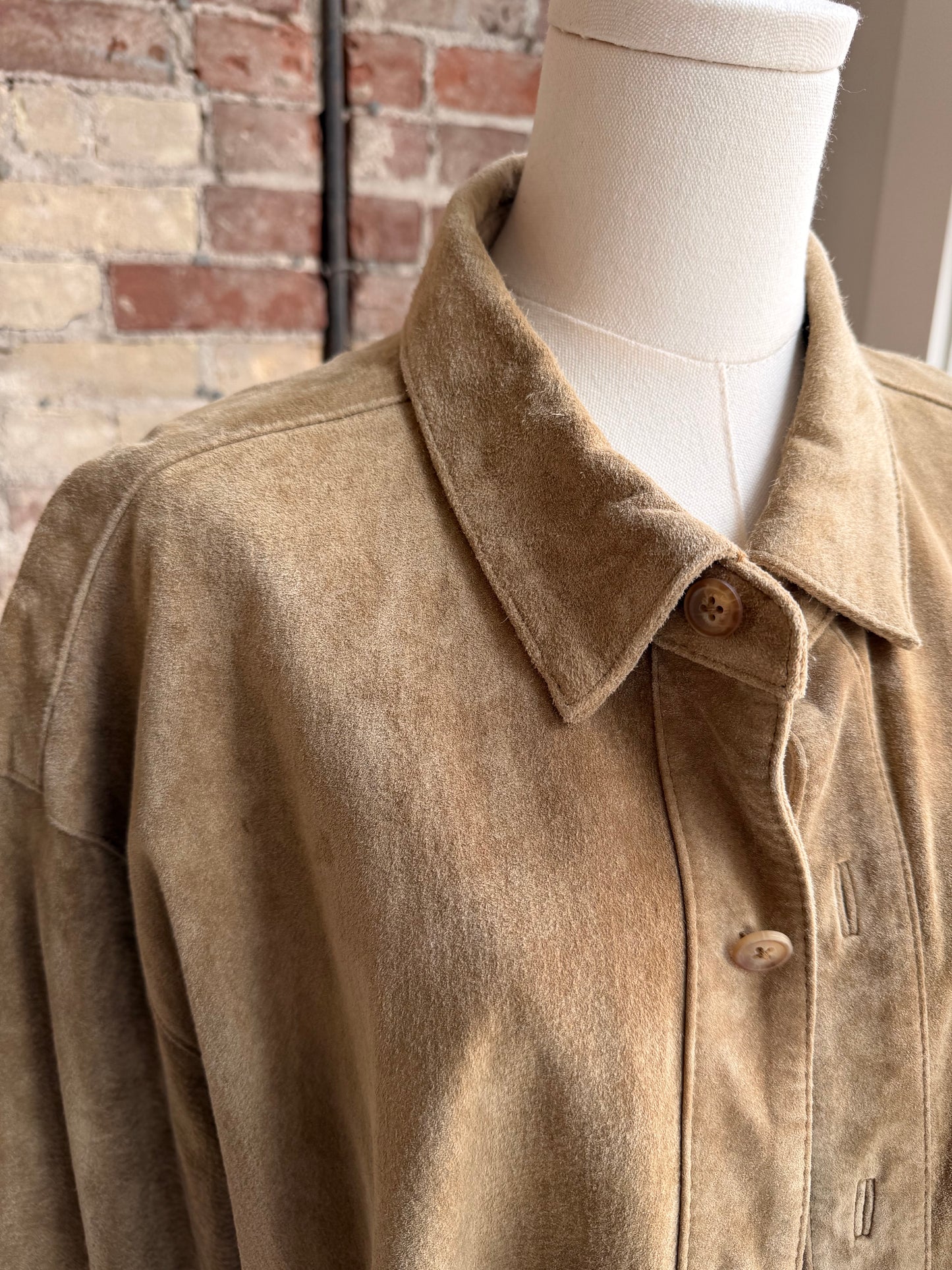 90s Field Guide suede shirt jacket