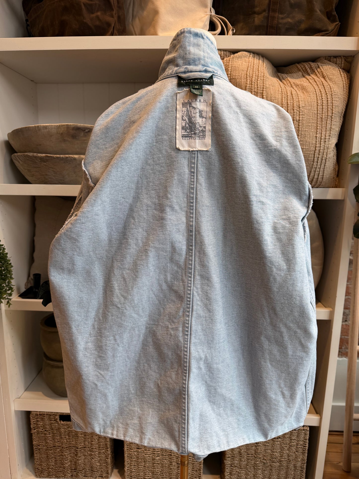 90s Lauren Ralph Lauren denim chore coat