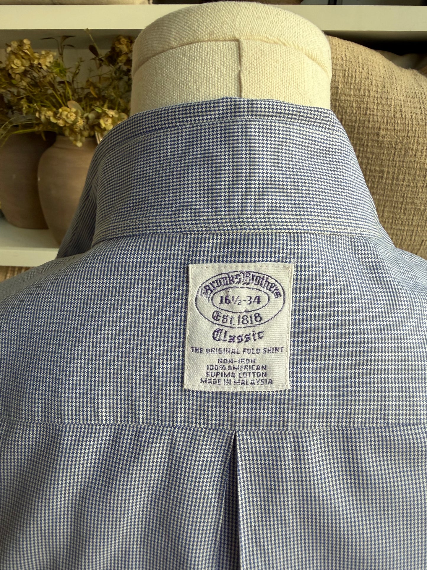 90s Brooks Brothers blue poplin button down