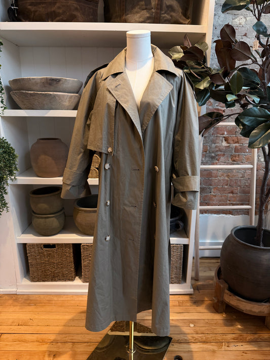 90s Anne Klein petite light weight trench coat