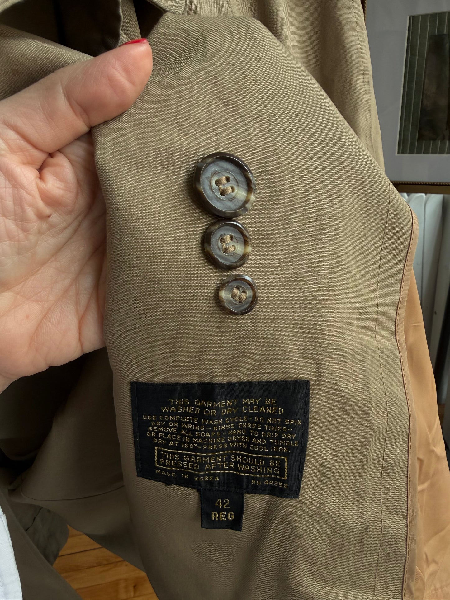 Vintage trench. Made in Korea