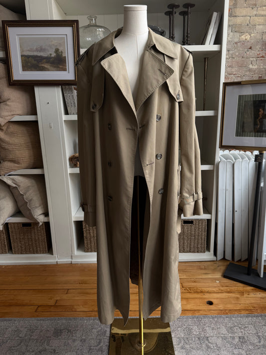 Vintage Christian Dior khaki trench