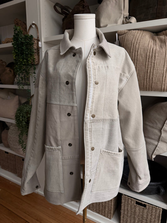 #5 Reworked Vintage Denim chore coat size large