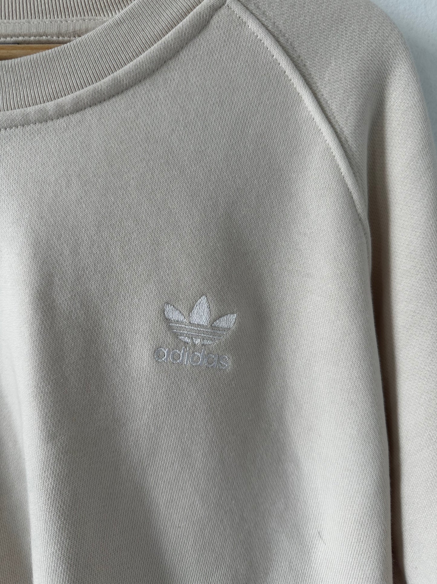 Adidas cream sweatshirt. Size large