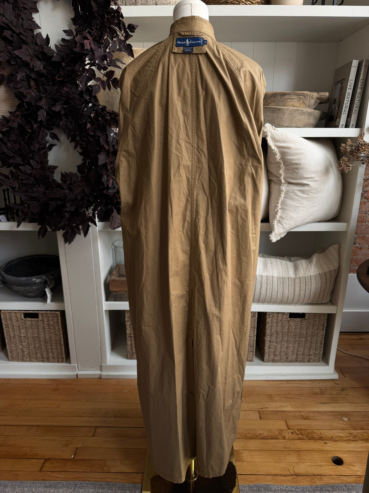 90s Ralph Lauren light weight cotton trench. Fits XS-M petite