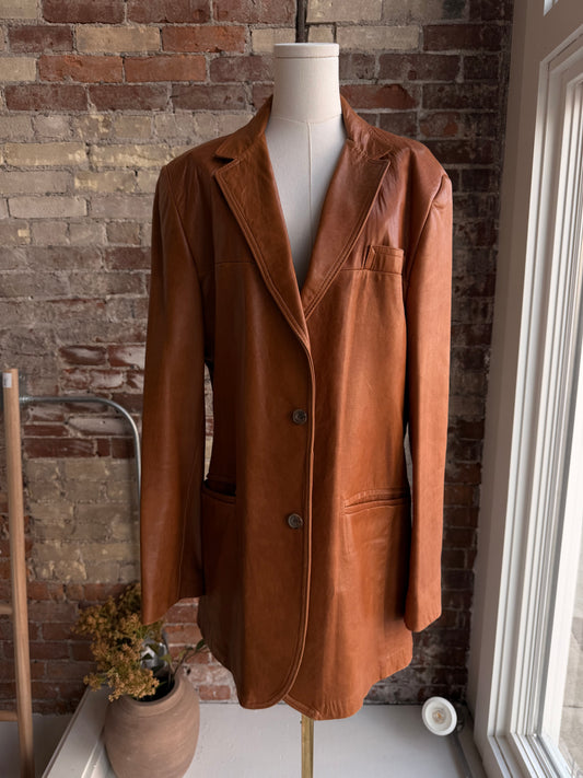 70s/80s London Fog leather blazer. Made in the USA